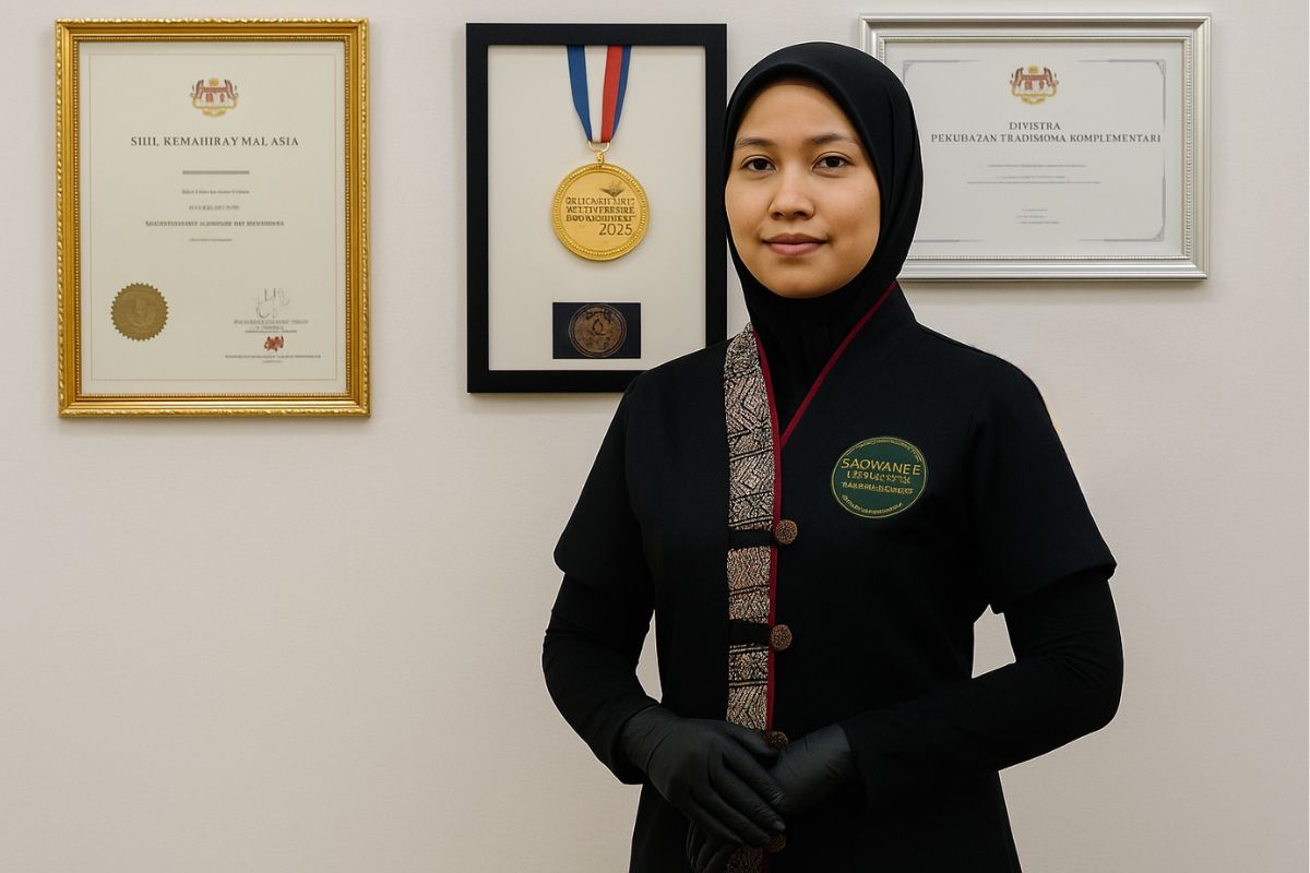 "Saowanee Massage License Thailand & Malaysia"